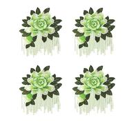 3D Embroidered Applique Patching for Clothing and Home Decoration Craft with Polyester Fabric Craft Sewing Accessories