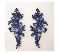 3D Embroidery Lace Applique Patches， 1Pair(4)