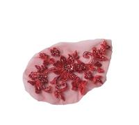 3D Embroidery Lace Applique Patches， 2Pcs 3D(Color2)