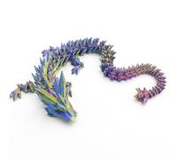 3D Emulated Dragon,Articulated Crystal Dragon,Home Office Decor Executive Desk Toys,Fidget Toys 3D Dragons Aquarium Decoration,Flexible Articulated Dragons Gifts For Adults And Kids