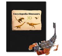 3D Encyclopedia Prehistorica Dinosaurs Encyclopedia Of Dinosaurs Pop Up Dinosaur Book for Adults Funny Interactive Illustrated Pop Up Books Gift for Dinosaur Lovers (7 Large Diorama Pages)