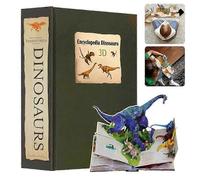 3D Encyclopedia Prehistorica Dinosaurs, Funny Dinosaur Encyclopedia 3D Picture Pop Up Book Birthday Gift for Kids