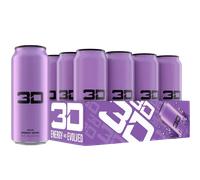 3D Energy Drink Purple (Grape) 473ml - Case of 12 [Best Before: 31/01/2026]