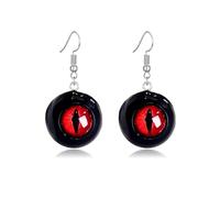 3D Eyeball Dangle Earrings for Women Halloween Horror Spooky Monster Eye Drop Earrings Gothic Cosplay Costume Jewelry Gift, Middle, Acrylic Metal Resin, No Gemstone