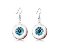 3D Eyeball Dangle Earrings for Women Halloween Horror Spooky Monster Eye Drop Earrings Gothic Cosplay Costume Jewelry Gift, Middle, Acrylic Metal Resin, No Gemstone