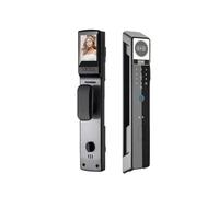 3D Face Camera Recognition Digital Smart Door Lock With FIngerprint Password Unlock Keyless For Video Surveillance(F10-30-240 S D)