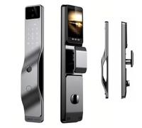 3D Face Recognition Smart Door Lock, Fingerprint/Passcodes/IC Card/APP, Intelligent Door Locks with Security Camera Monitor, for Home Entry Security Front Door, Hotel, Home