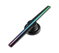 3D Fan Hologram Projector Wi-Fi Wall-mounted Display Remote Advertising Logo Light Images Video Led Sign Holographic Lamp