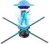 3D Fan Hologram Projector Wifi Display Advertising Logo Light Led Sign Holographic Lamp Three-Dimensional Projectors 80CM