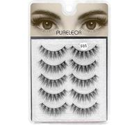 3D Faux Eyelashes Natural Long Looking 5 Pairs Reusable False Lashes Soft Fluffy Full Eyes Lash