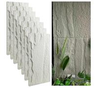 3D Faux Rock Wall Panels for Modern Interior & Exterior Decor Textured Wallpaper Cladding Stylish Wall Tile Backdrop Durable & Easy to Install