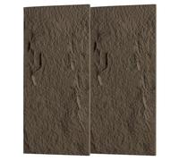 3D Faux Stone Wall Panels, PU Cement Texture Brick Wainscoting Water Proof & Lightweight, Interior Decor Wall Covering for TV Wall Office Living Room(Style 7,120x60cm-2pcs)