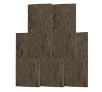 3D Faux Stone Wall Panels, PU Cement Texture Brick Wainscoting Water Proof & Lightweight, Interior Decor Wall Covering for TV Wall Office Living Room(Style 7,120x60cm-5pcs)