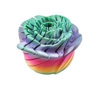 3D Fidget Rose, Twistable Flower Toy Set, Stress Relief Spin Design With Smooth Motion, Durable Printed Resin Build, Sensory Ornament With Elegant Style, For Office Desk