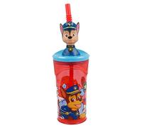 3D Figurine Tumbler Paw Patrol, Red, Childrens Drinking Cup Straw 23 x 7.5 x 7.5