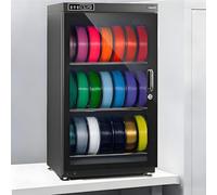 3D Filament Dry Cabinet, Anti-Moisture Storage Box for 10-12 Spools, Metal Sealed Structure, Compatible with Various 3D Printing Consumables, Three-Tier Design