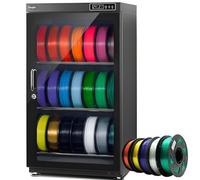 3D Filament Dry Cabinet, Anti-Moisture Storage Box for 10-21 Filament Spools, Metal Sealed Structure, Compatible with Various 3D Printing Consumables, 70L Capacity