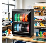 3D Filament Dry Cabinet, Moisture-Proof Storage Box for 10-21 Filament Spools, Metal Sealed Design, Compatible with Various 3D Printing Materials, 115L Capacity