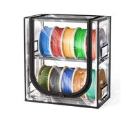 3D Filament Dry Cabinet, TwoTier Storage Box Holding 10 Filament Spools, Universal Compatibility with Various 3D Printing Consumables