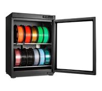 3D Filament Dryer and Storage Box with LCD Display, 2-Tier Rack Holds 10-12 Rolls, Adjustable Humidity for Filament Maintenance
