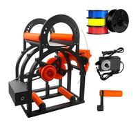 3D Filament Respooler, Automatic Spool Rewinder for 20cm Spools, Universal Wire Winder for 3D Printing, Removable Rewinding Machine