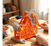 3D Filament Respooler, Detachable Modular Design 1kg Filament Rewinder, Without Tangling,One-Button Switch, 3D Printing Enthusiasts, Welders, Textile Artists Orange-Manual