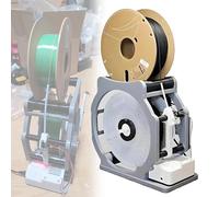 3D Filament Respooler, Electric Industrial Design with Smart Start & Stop Function, Neatly Wraps 1kg Spools Without Tangling