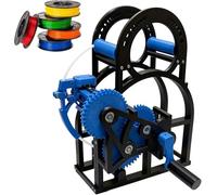 3D Filament Respooler Manual Spool Winder, Tangle-Free Detachable Modular Design, Universal for 3D Printing Enthusiasts