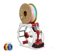 3D Filament Rewinder, Intelligent Wire Winding Machine, Automatic No Tangling Spool Respooler for PLA PETG ABS TPU, Smart Start Stop, 1kg Capacity