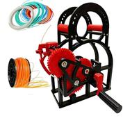 3D Filament Spool Winder, Manual Respooler Reusable for 1kg Spools, Detachable Anti-Tangle Tool for 3D Printing, Welding, Textile Art