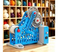 3D Filament Spool Winder, Removable Modular Design for Wires Weighing 1kg, No More Tangled Or Crossed Filament, for 3D Printing Enthusiasts, Textile Artists Blue-Automatic