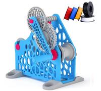 3D Filament Winder Hand-cranked Manual Spool Winder for 1Kg Spools Tangle-Free & Efficient Winding, Modular & Portable Design,for 3D Printing Enthusiasts,Textile Artists Blue Manual