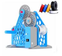 3D Filament Winder Hand-cranked Manual Spool Winder for 1Kg Spools Tangle-free & Efficient Winding, Modular & Portable Design,for 3D Printing Enthusiasts,textile Artists Blue Electric