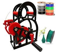3D Filament Winder Manual Respooler, Hand-Cranked Design with 1kg Spool Capacity, Bearing Rolling Shaft, Detachable Modular Construction for Various Filaments