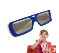3D Film Glasses, 3D Glasses for Movies at Home, Passive Polarised Viewing Glasses, Comfortable Theatre Accessories, Ultra Light Video Display, Eyewear for Home and Games