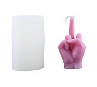 3D Finger Silicone Candle Mold DIY Fun Despised Gesture Plaster Soap Resin Crafts Make Molds Holiday Decorations Gifts