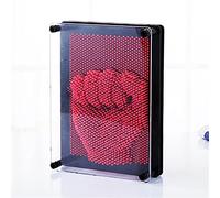 3D Fingerprint Painting Needle Art Kids Toy Christmas Novelty Clone DIY Craft Activity (Red, One Size)