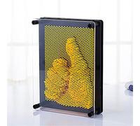 3D Fingerprint Painting Needle Art Kids Toy Christmas Novelty Clone DIY Craft Activity (Yellow, One Size)