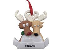 3D Finland Elk Refrigerator Fridge Magnet Tourist Souvenirs Handmade Resin Craft Magnetic Stickers Home Kitchen Decoration Travel Gift