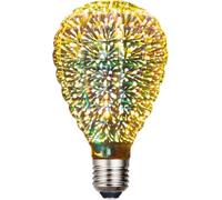 3D Firework Bulb, LED Bulb E27 AC 85-220V 4W G95 Retro Edison Starry Light Bulb for Holiday Christmas Decoration (Hot air Balloon)