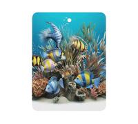 3D Fish Car Air Freshener Hanging, Long Lasting Scented Car Aromatherapy Tablets, Square Fragrance Scented Cards for Vehicles, Bedroom, Wardrobe Black-style