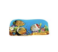 3D Fish Hurghada Egypt Refrigerator Magnet Tourist Travel Souvenirs Handmade Resin Craft Magnetic Stickers Home Kitchen Decoration Fridge Magnet Collection Gift
