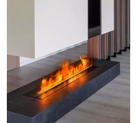 3D Flame Decorative Fireplace & Water Vapor Humidifier Ultrathin 70cm Top Panel Stylish Home Decor with Realistic Flame Effect for Cozy Atmosphere