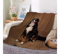 3D Flannel Blanket Bernese Mountain Dog 150x200cm Aldult Microfiber Fleece Soft Warm Animals Dog Throw Blanket for Bedspread Sofa Couch Bed All Season（style 12-19）