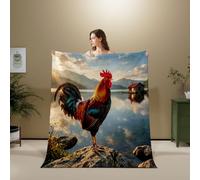 3D Flannel Blanket Chicken 180x220cm Aldult Microfiber（XXX 5-12）