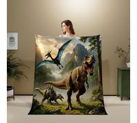 3D Flannel Blanket Dinosaur 180x220cm Aldult Microfiber（XXX 12-13）