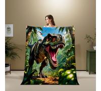 3D Flannel Blanket Dinosaur 180x220cm Aldult Microfiber（XXX 12-6）