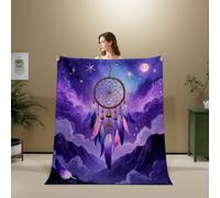 3D Flannel Blanket Dreamcatcher 100x130cm Microfiber（XXX 10-13）