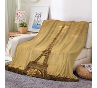 3D Flannel Blanket Eiffel Tower 100x130cm Kids Microfiber Fleece Soft Warm Eiffel Tower Throw Blanket for Bedspread Sofa Couch Bed All Season（style 51-18）