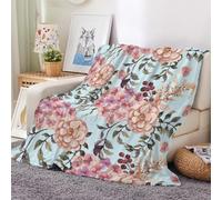 3D Flannel Blanket Flowers 150x200cm Aldult Microfiber Fleece Soft Warm Flowers Throw Blanket for Bedspread Sofa Couch Bed All Season(style 34-15)